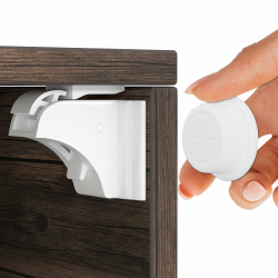 Hoffenbach magnetische Kindersicherung mit Montagehilfe - Schranksicherung 3M zum Kleben - Schubladensicherung unsichtbar - für Baby und Kinder (Weiß, 12 Magnete + 3 Schlüssel) 12 Magnete + 3 Schlüssel Weiß Angebot bei HelloDeals