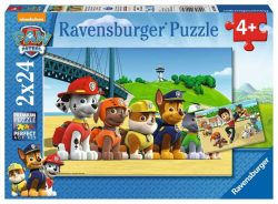 Ravensburger Kinderpuzzle - 09064 Heldenhafte Hunde - Puzzle für Kinder ab 4 Jahren, Paw Patrol Puzzle mit 2x24 Teilen, Paw Patrol Spielzeug, Paw Patrol Geschenke Angebot bei HelloDeals