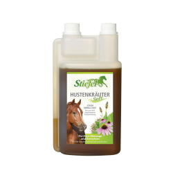 Stiefel Hustenkräutersaft für Pferde, aus einer 100% naturbelassenen Kräutermischung, für freie Atemwege und Bronchien, flüssig mit Dosierflasche, 1l Angebot bei HelloDeals