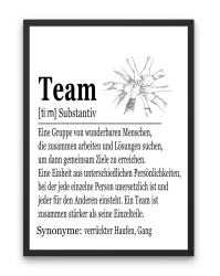 PURESIZE Team Geschenk Arbeit Poster Din A4 (ohne Rahmen), Kollegen Geschenke, Büro Deko Bild, Mitarbeiter Weihnachten, Abschiedsgeschenk Jobwechsel, dankeschön Angebot bei HelloDeals