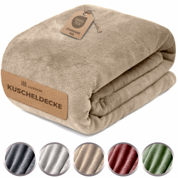 luxoon Fleecedecke Flauschig Warm Winter – Kuscheldecke für Gemütliche Winterabende, Ultra Weich und Wärmend, Ideal für Sofa und Bett, 100% Polyester, Farbe 1er Pack 150x200cm, Sand Sand 1er Pack 150x200cm Angebot bei HelloDeals