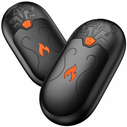 Handwärmer Wiederaufladbar 8000mAh, 2 Pack Handwärmer Elektrische mit 24 Stunden Wärme, Tragbarer Taschenwärmer 3 Heizmodi, Wiederverwendbare Handwärmer für Reno-Patienten, Frauen Männer Schwarz Tragbar Angebot bei HelloDeals