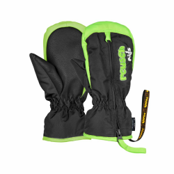 Reusch Ben Mitten warme, Winddichte und atmungsaktive Fäustlinge Winterhandschuhe für Babys Kleinkinder Jungen und Mädchen für Alltag Skifahren Schlittenfahren Schnee 3 Black/Neon green Angebot bei HelloDeals