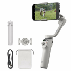 DJI Osmo Mobile 6, 3-Achsen-Handy-Gimbal, Objektverfolgung, integrierter Verlängerungsstab, tragbar und faltbar, Android- & iPhone-Gimbal, Vlogging-Stabilisator, YouTube TikTok Video, Platinum Grau Angebot bei HelloDeals