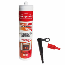 Dichtmasse 1500°C 310ml Hitzebeständige Temperaturbeständigkeit Silikon Ofenrohr, Backofen Kleber Hitzebeständig Feuerfest Schwarz Hochtemperatur Kamin-Dicht Räucherkammern Hohe Temperatur Dichtstoff Angebot bei HelloDeals