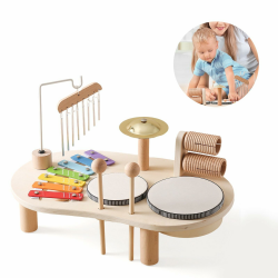 Kinder Trommel Set,musikinstrumente für Kinder ab 1 Jahr, Montessori Lernspielzeug Schlagzeug Mit Xylophon, Schlagzeug Kinder Angebot bei HelloDeals