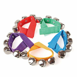 GICO Schellenarmband - 1 Paar - Handgelenk Glockenband mit 4 Glocken Musikinstrument für Kinder L:220 mm - 3851 Angebot bei HelloDeals