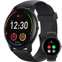 Parsonver Smartwatch Herren mit Telefonfunktion, Fitnessuhr Damen Herren mit Schrittzähler, 100+ Sportmodi, IP68 Wasserdicht, Sportuhr mit Herzfrequenz Schlafmonitor, für Android & iOS,Schwarz,SPROD1 Angebot bei HelloDeals