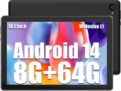 kotsren Tablet 10 Zoll, Tablet Android 14 8GB RAM + 64GB ROM TF 1TB, 1280 x 800 FHD IPS, 5000mAh, 5MP + 8MP, FHD, GPS, 2.4G+5G WiFi, Schwarz Angebot bei HelloDeals
