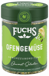 Fuchs Gewürze Gourmet Selection Mediterran – Ofengemüse Gewürzzubereitung, nachfüllbares Gewürz, Gewürzmischung mit ausgewählten Kräutern, für Brot, und weitere Gemüsearten, vegan, 50 g Angebot bei HelloDeals
