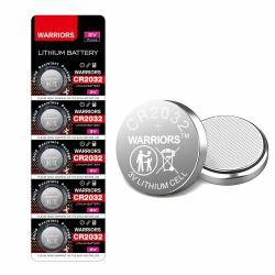 Warriors 5X 2032 Batterie Knopfzellen CR2032 Batterien 3V, kindersichere Verpackung, für den Einsatz in Schlüsselanhängern, Waagen, medizinischen Geräten CR2032x5 Angebot bei HelloDeals