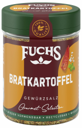 Fuchs Gourmet Selection Klassisch/Heimisch – Bratkartoffel Gewürzsalz, nachfüllbares Kartoffel Gewürz, Salz zum Würzen von Brat- & Ofenkartoffeln, Pommes Frites & Co, vegan, 70 g Angebot bei HelloDeals