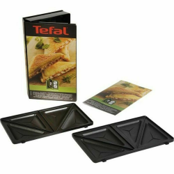 Tefal XA800212 Collection Set Snack Sandwich-Platte, dreieckig, Rezeptbuch mit 4,4 x 15,5 x 24,2 cm Sandwich-Platte/dreieckig Angebot bei HelloDeals