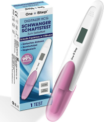 One+Step Schwangerschaftstest Frühtest digital I Pregnancy Test I 1x Frühschwangerschaftstest I Schwangerschaftsfrühtest mit Anzeige Schwanger oder Nicht Schwanger I 25 mIU/ml Angebot bei HelloDeals