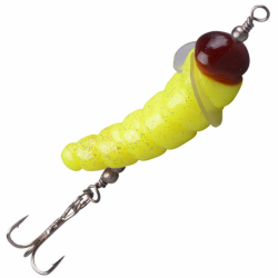 Trout Master Camola 3,5cm 2,5g - Bienenlarven Imitation zum Forellenangeln, Spinnköder für Forellen, Forellenköder, Bienenmade, Farbe:Yellow Angebot bei HelloDeals