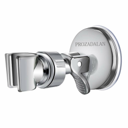 Duschkopfhalterung Saugnapf, Verstellbarer Brausehalter Bad Saugnapf mit 360°drehbar Brausehalter für Handbrause, Abnehmbarer Handbrause Halterung und an der Wand montierte Saughalterung (Silver-1PCS) Angebot bei HelloDeals