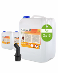 Höfer Chemie Bioethanol 96,6% Premium 3 x 10L - Ethanol für Tischkamin, Kamin & Gartendeko für Draußen - Rauch- und Rußfrei - Aus Mais & Zuckerrüben 3 x 10 L Angebot bei HelloDeals