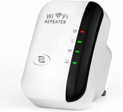 WLAN Verstärker WLAN Repeater Internet Verstärker für zu Hause, Unterstützt Ethernet-Port, WPS, Repeater/AP Modus, Kompatibel zu Allen WLAN Geräten, 300Mbit/s 2.4GHz, GP-C3W11 WR03-A Angebot bei HelloDeals