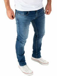 WOTEGA Herren Jeans Slim-Fit Justin 32W / 30L Mittelblau (Blue Indigo 193928) Angebot bei HelloDeals