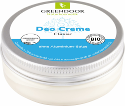 GREENDOOR Deo Creme Ohne Aluminium/Alkohol vegan 50ml – 6 Monatspack gegen Schweißgeruch, Bio Deodorant natürlich ohne Tierversuche, Naturkosmetik Aloe Vera, dezenter unisex Duft Deocreme Cremedeo Angebot bei HelloDeals