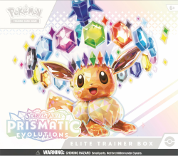 Pokémon 100-10013 : C : EN : 45 TCG: Scarlet & Violet—Prismatic Evolutions Elite Trainer Box, bunt Angebot bei HelloDeals