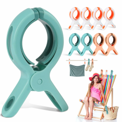 8Pcs Wäscheklammern Groß Handtuchklammern für Strandliegen Badetuch Klammern für Strandtuch Clips Winddicht Große Klammern Strandtuch Tägliche Wäsche Badetuch Bettwäsche und Dicke Kleidung Angebot bei HelloDeals