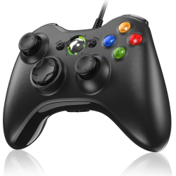 Diswoe Controller für Xbox 360, PC Controller Wired Controller für Xbox 360/Xbox 360 Slim/PC Win7/8/10/XP Xbox 360 Joystick Gamepad mit USB Kabel Angebot bei HelloDeals