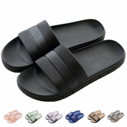 Herren/Damen Badeschuhe Hausschuhe Slippers Sommer Slide Pantoletten Badelatschen Strand Indoor/Outdoor Rutschfest Baden Unisex Einfarbig,7 Farben,36EU-45EU 42/43 EU Schwarz Angebot bei HelloDeals