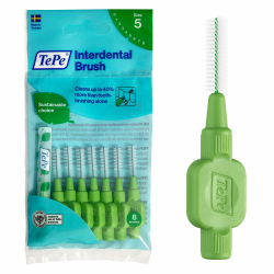 TePe Interdentalbürste Grün ISO-Größe 5 (0,8 mm) / Für eine einfache und gründliche Reinigung der Zahnzwischenräume / 1 x 8 Interdentalbürsten sortenrein 8 Angebot bei HelloDeals