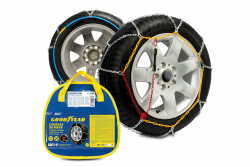 Goodyear Satz von 2 x 9mm Metall Auto Schneeketten Größe 100 mit automatischem Spanner METALLISCH 9MM T.100 Angebot bei HelloDeals
