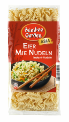 Bamboo Garden - Eier Mie Nudeln | Vegetarische Instant-Nudeln für asiatische Nudelgerichte| Ideal für gebratene Nudeln oder Suppen | Fertig nach 5 Minuten | 250 g im Beutel Angebot bei HelloDeals