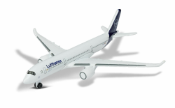Majorette 212057980Q02 Airbus 350 Lufthansa, Spielzeugflugzeug, Originaldesign, Spielzeug, Flugzeug, ca. 11 cm, weiß, für Kinder ab 3 Jahren Angebot bei HelloDeals