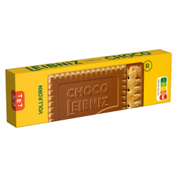 LEIBNIZ Choco Vollkorn, 125 g, knusprige Vollkornkekse eingebettet in zarte Milchschokolade (1 x 125 g) Angebot bei HelloDeals