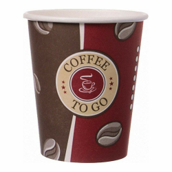 1000 Stk. Kaffeebecher Topline, "Coffee to go", Pappe beschichtet, 8oz., 200 ml Angebot bei HelloDeals