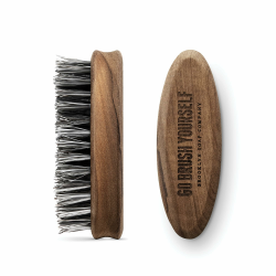 Bartbürste · BROOKLYN SOAP COMPANY · Bürste mit veganen Borsten - für die tägliche Bartpflege von 3-Tage-Bart oder Vollbart · Beard Brush als Geschenk für Männer und für die Reise ✓ Angebot bei HelloDeals