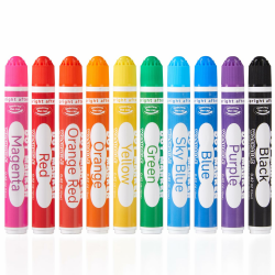 Shuttle Art Dot Markers, 10 farbige Kinderstifte auswaschbar, Bingo marker für Kinder, Bingo Stempelstifte Dabber Pen mit ungiftiger Tinte auf Wasserbasis, Punkt Marker Set 1 stück (10er Pack) 10 Farben Angebot bei HelloDeals