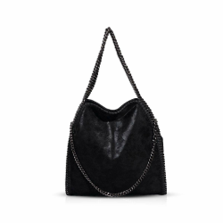 ZIYUEZIKUN Umhängetaschen für Frauen Damen Kette Umhängetasche Kettentasche Taschen für Damen Casual Handtasche große Hobo Schultertasche Schwarz Angebot bei HelloDeals