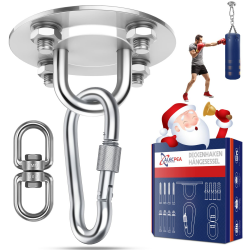 ALECPEA Edelstahl Deckenhaken bis 400kg - Boxsack Halterung, Hängematten Befestigung, Schaukelhaken - Deckenhalterung Outdoor & Indoor – Schwerlasthaken Aufhängung Angebot bei HelloDeals