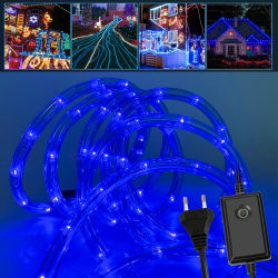 Fiqops LED Lichterschlauch für außen, 20m LED Lichtschlauch mit 8 Leuchtmodi, Lichtschläuche Wasserfest, Lichterkette für Garten Räume Zäune Party Hochzeit Deko, Led schlauch für innen outdoor-Blau Angebot bei HelloDeals