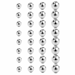Gojewen Piercing Kugeln 1,2mm 1,6mm Silber Ersatzkugel Schraubkugel 3/4/5/6mm Kugel für Piercing Nase Lippe Augenbrauen Bauchnabel Zunge 16G 3/4/5/6mm Angebot bei HelloDeals