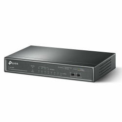TP-Link TL-SG1008P 8 Port PoE Switch mit 4 PoE+ Ports (64 Watt, IEEE-802.3af/at PoE,lüfterlos, Plug-and-Play, robustes Metallgehäuse) Schwarz Angebot bei HelloDeals