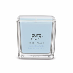 ipuro - dekorative ipuro cotton fields - minimalistische & puristische Duftkerzen im Glas - intensive Duftkerzen mit pudrigen Vanille Noten - stilvolle Kerze 125 g Angebot bei HelloDeals