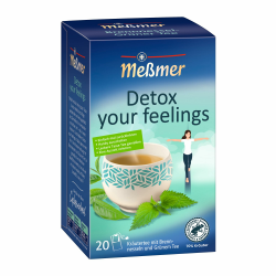 Meßmer DETOX YOUR FEELINGS | Brennnessel - Grüner Tee | 20 Teebeutel | Vegan | Glutenfrei | Laktosefrei Angebot bei HelloDeals
