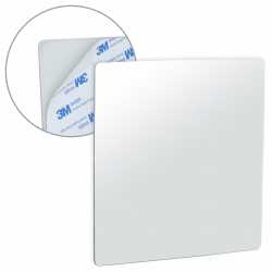 Rasierspiegel mit 3M-Kleber zum Kleben - Antibeschlag Duschspiegel für das Bad, Rahmenlos und Bruchsicher, Anti-Fog Shower Mirror - 16cm x 16cm (Quadrat) Angebot bei HelloDeals