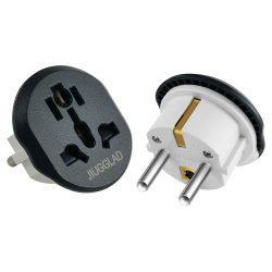 2 Stück Stecker Adapter, UK to EU Adapter, Adapter China Deutschland Stecker, Universal Adapter, Reiseadapter Weltweit für Deutschland, USA,UK,Thailand,Schweiz,China,Italien,Indien Angebot bei HelloDeals