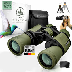 Birkental Fernglas Erwachsene 10x50 inkl. Zubehör-Anfänger und Profis-HD Zoom,wasserdicht,leicht,kompakt - auch für Brillenträger-breites Sichtfeld Feldstecher-Jagd,Vogelbeobachtung,Astronomie, (Grün) Angebot bei HelloDeals