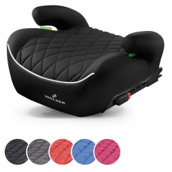 WALSER Premium Kinder Sitzerhöhung Auto ISOFIX, Qualitätssieger Sehr Gut* Kindersitz Auto 125-150 cm, Kindersitzerhöhung Auto Andy Norm 2024 ECE R 129, Sitzerhöhung Auto Kindersitz schwarz Angebot bei HelloDeals