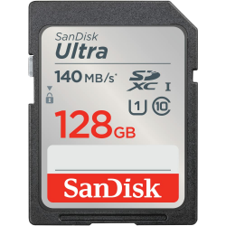 SanDisk Ultra SDXC UHS-I Speicherkarte 128 GB (Für Kompaktkameras der Einstiegs- und Mittelklasse, Full HD-Videos, U1, C10,V10, bis 140 MB/s Lesegeschwindigkeit, 10 Jahre Garantie) Angebot bei HelloDeals