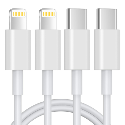 USB C Lightning Kabel 1M 2PACK, [MFi-Zertifiziert ]Ladekabel Kompatibel Mit iPhone 14/13/13 Pro/12/12 Pro Max/11 Pro/X/XS/XR/8 Plus, für Typ-C Ladegeräte, Unterstützt Power Delivery Angebot bei HelloDeals