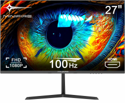 Minifire 27 Zoll Monitor, 100 Hz, Anti-Flicker, Full HD, 1080p Monitor PC Bildschirm mit HDMI Ports (MF27X3AL) Angebot bei HelloDeals